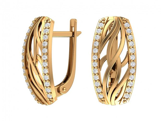 Серьги Pokrovsky Jewelry 2100882-00770 1,9гр. купить,NaN