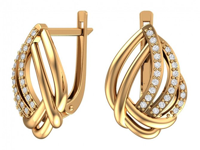 Серьги Pokrovsky Jewelry 2101237-00770 2,93гр. купить,NaN