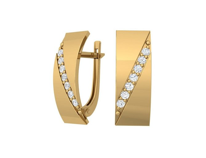 Серьги Pokrovsky Jewelry 2100806-00770 2,29гр. купить,NaN