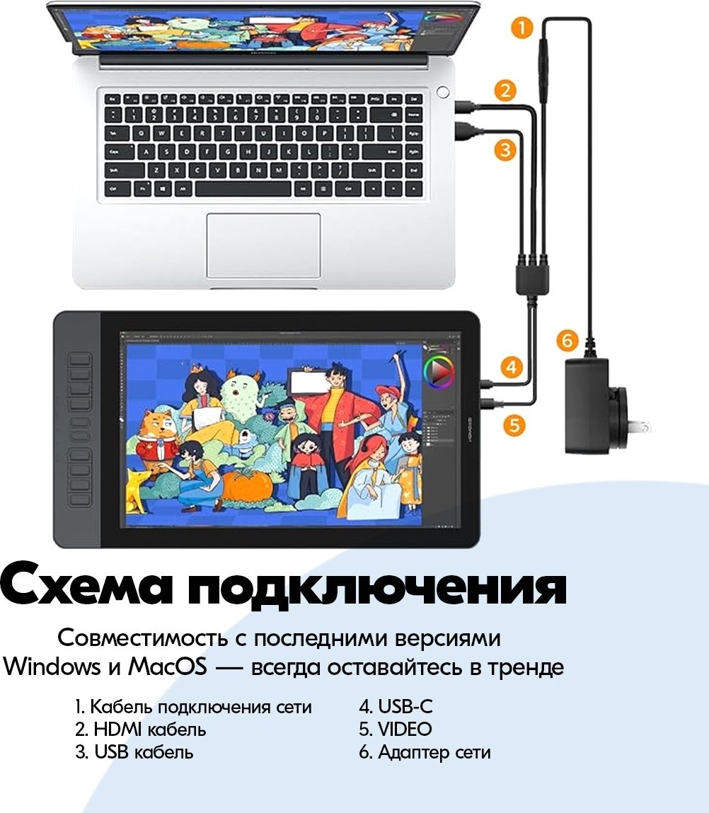 Графический планшет GAOMON PD1561 черный купить,169990