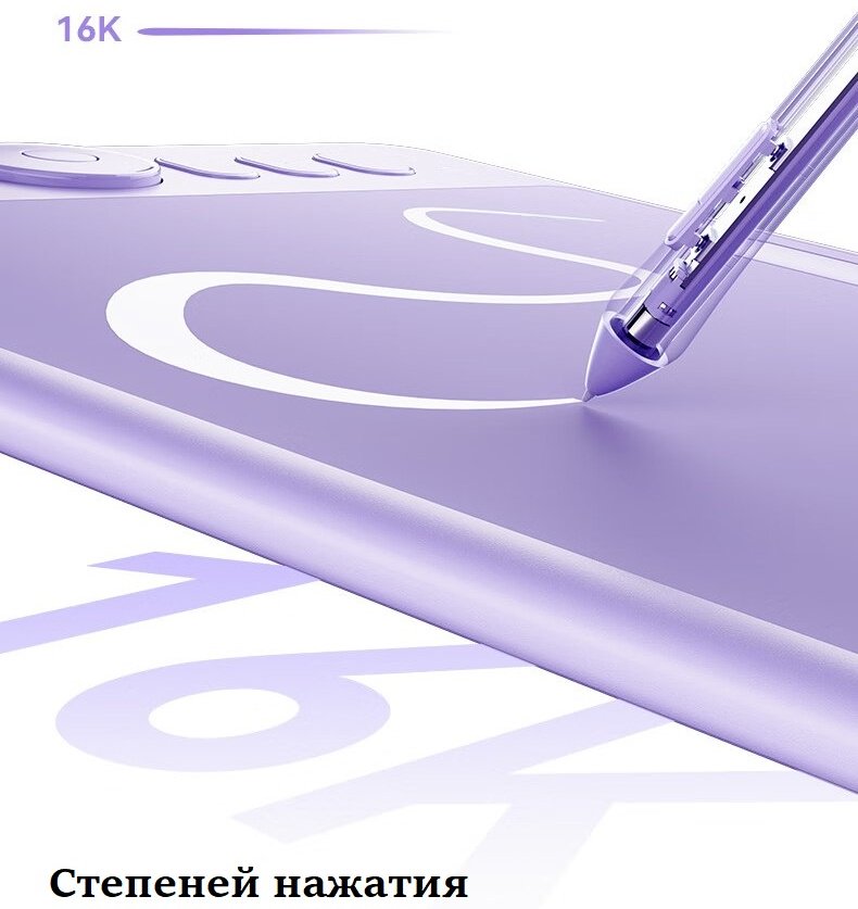 Графический планшет Parblo Intangbo SW фиолетовый