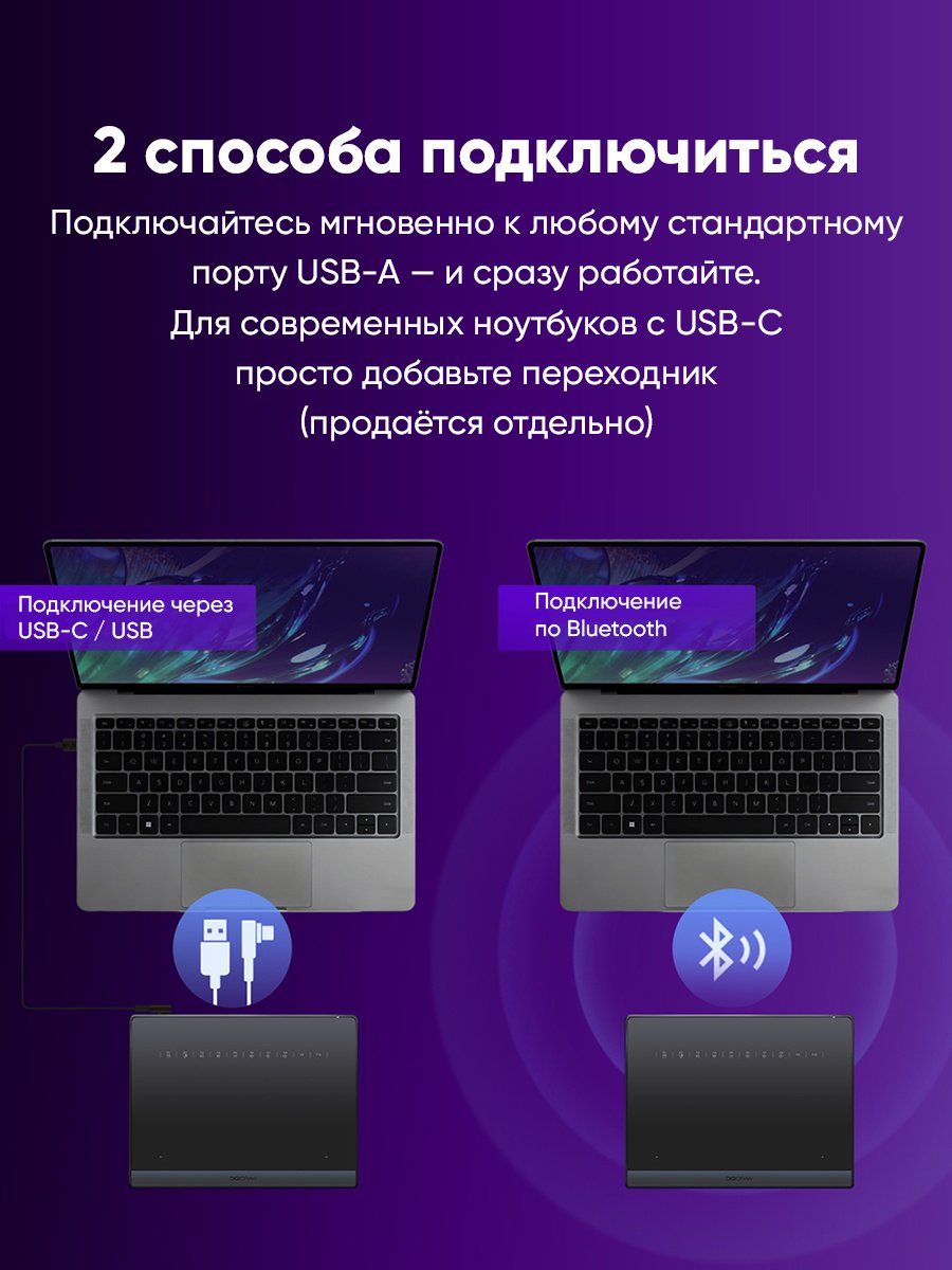 Графический планшет Turing Smart S TW410 черный