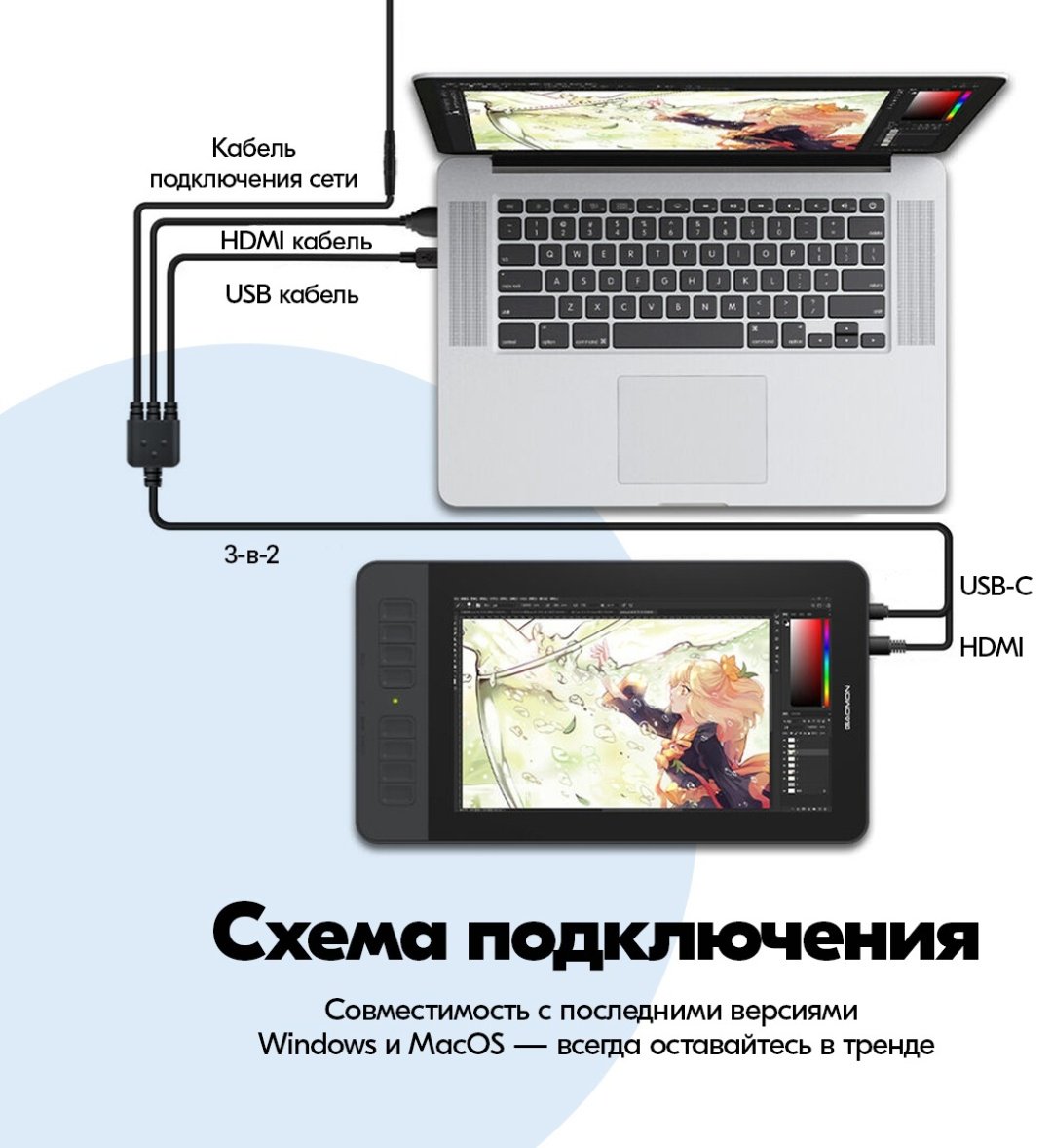 Графический планшет GAOMON PD1161 черный купить,122900