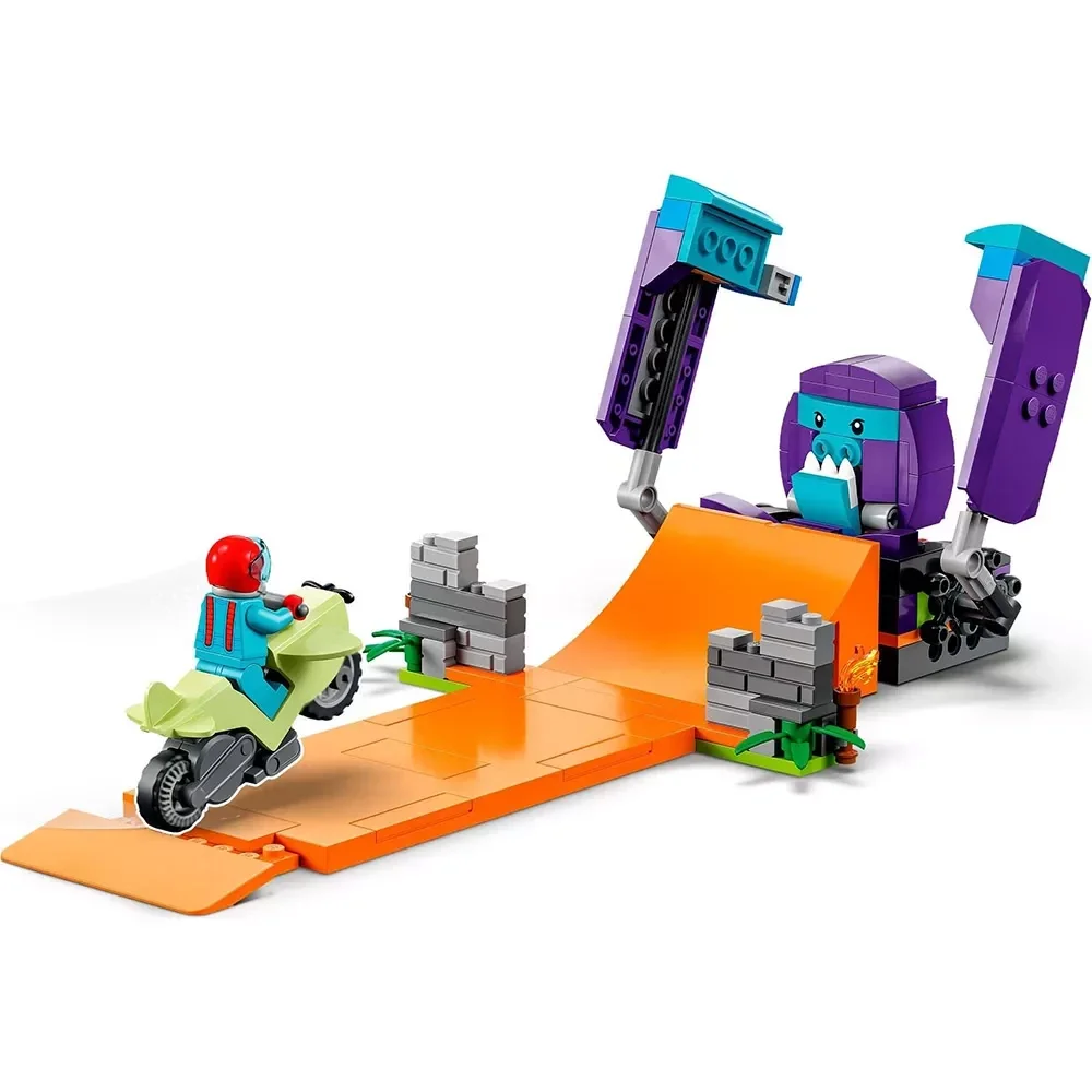 Конструктор LEGO City Stuntz Каскадерская петля «Удар Шимпанзе» 60338  купить,0