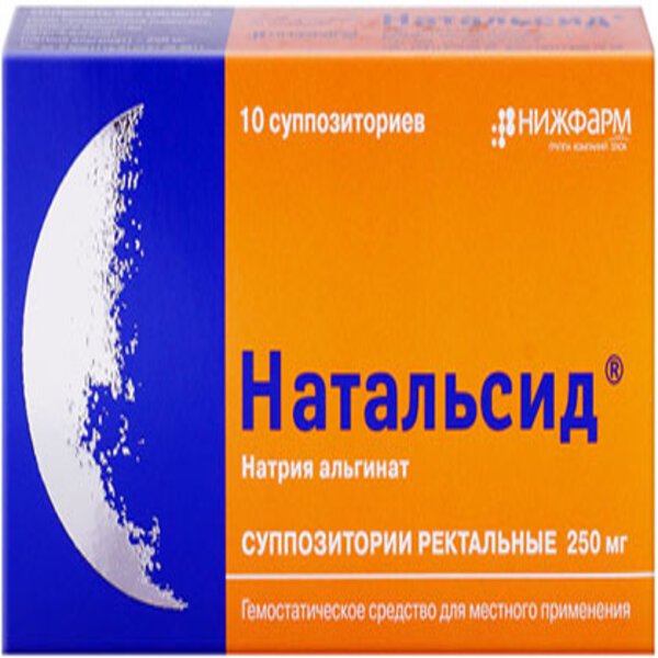 Нижфарм АО Натальсид 250 мг 10 шт суппозитории