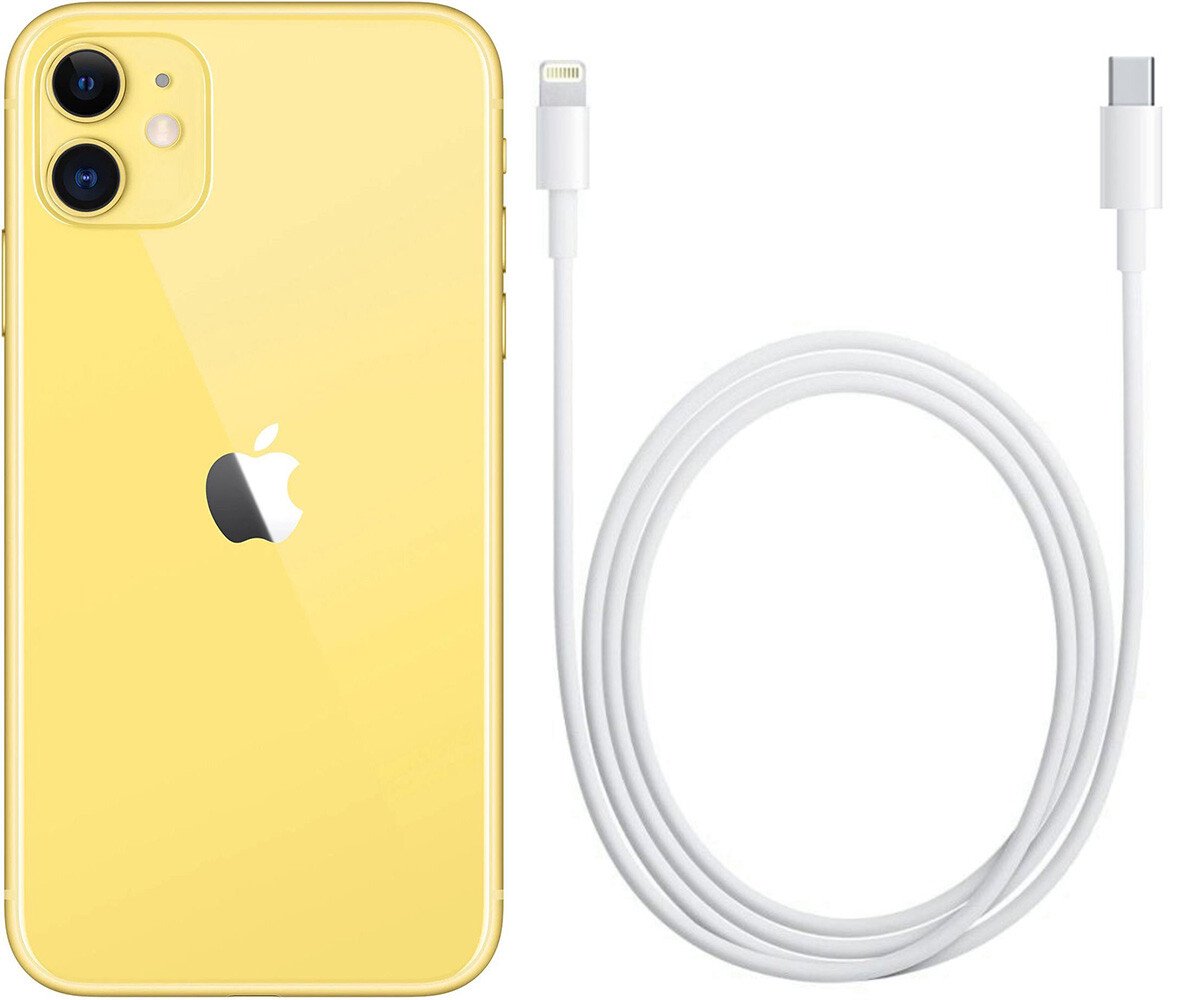 Смартфон Apple iPhone 11 128Gb Slim Box Yellow купить,NaN