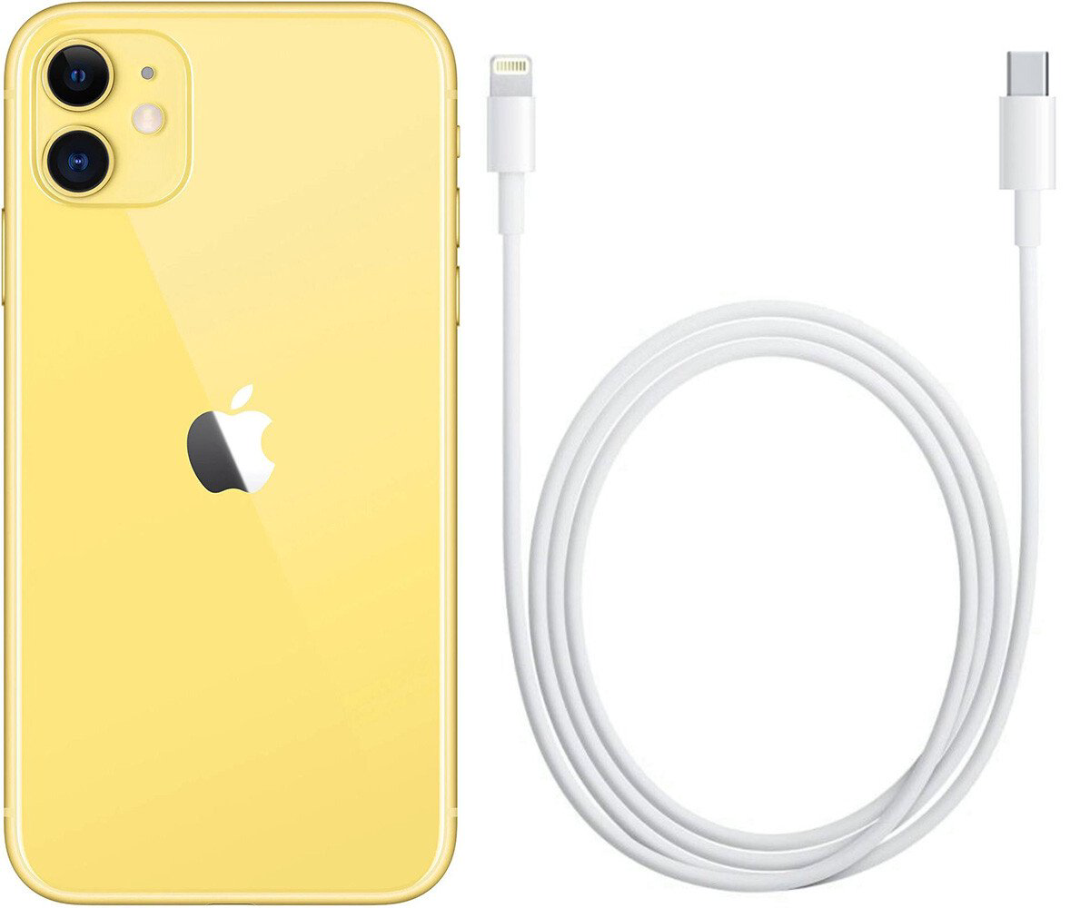 Смартфон Apple iPhone 11 128Gb Slim Box Yellow купить,NaN