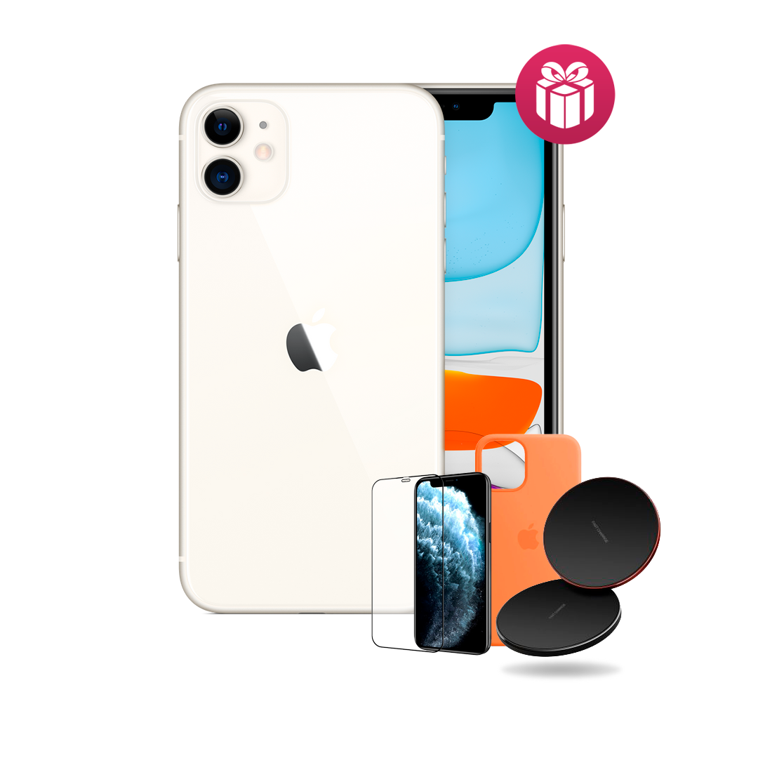 Смартфон Apple iPhone 11 128Gb Slim Box White + 3 подарка купить,NaN