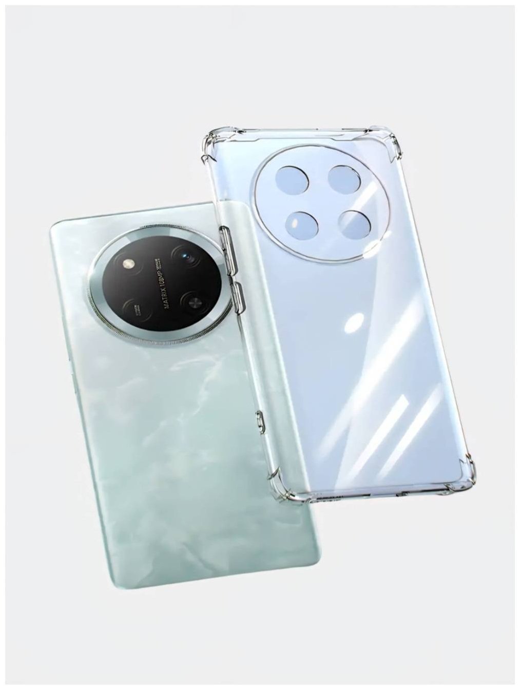 Чехол Crystal Mirror для Honor X9c прозрачный купить,799