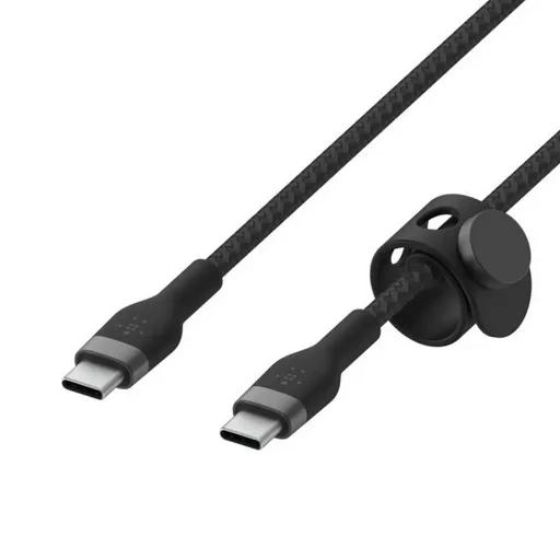 Кабель Belkin USB-C to USB-C 2.0 Braided silicone CAB011BT1MBK 1м Black