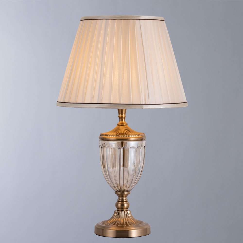 Настольная лампа Arte Lamp A2020LT-1PB E27, 60 Вт, металл, ткань