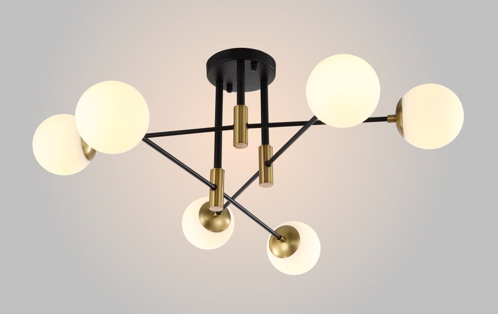 Люстра потолочная Crystal Lux E27, кол-во ламп: 6 шт
