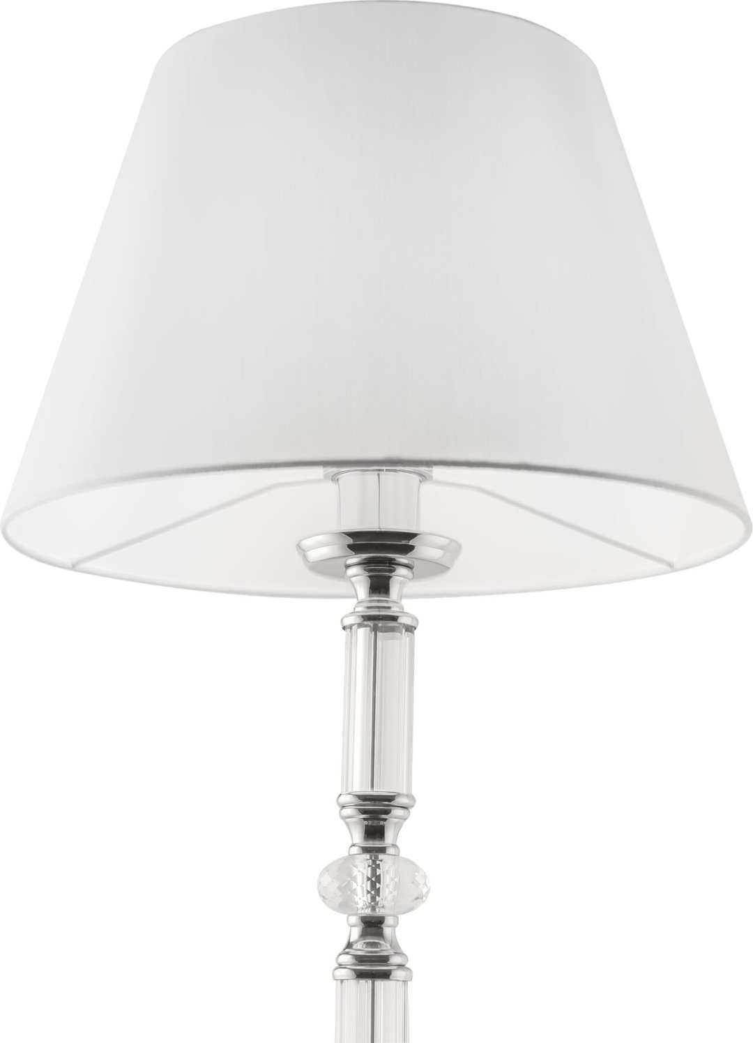 Напольная лампа Maytoni Riverside MOD018FL-01CH E27, 60 Вт, металл, ткань, стекло