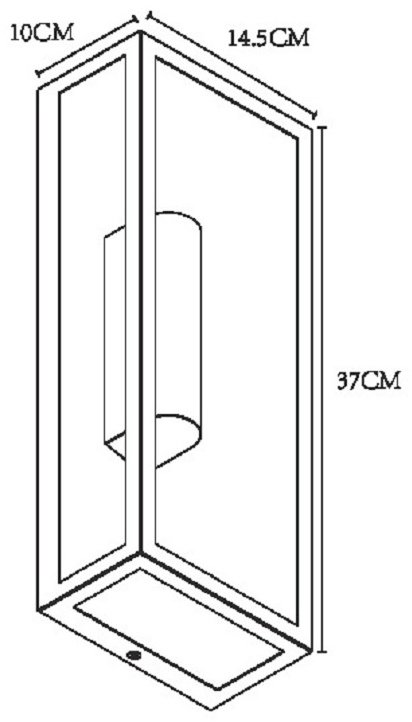 Уличный светильник настенный Arte Lamp E27 60 Вт 37 см