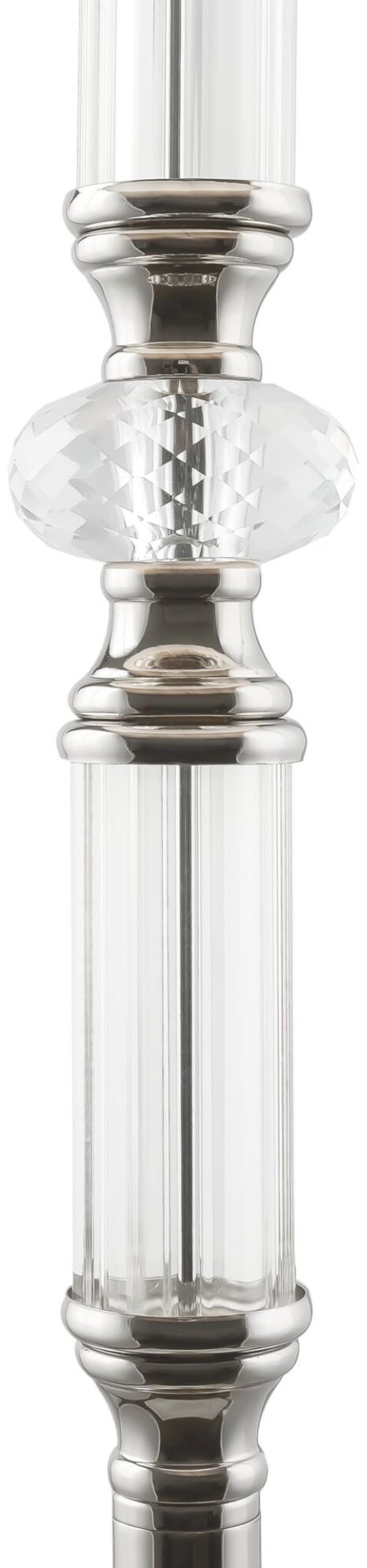 Напольная лампа Maytoni Riverside MOD018FL-01CH E27, 60 Вт, металл, ткань, стекло