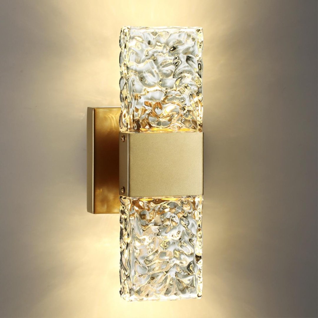 Бра настенный Odeon Light LED, золотистый, прозрачный