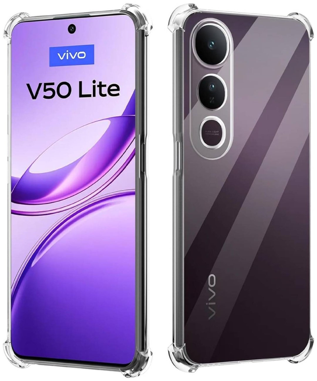 Чехол 5Five для Vivo V50 Lite прозрачный - ForteMarket Чехол 5Five для Vivo V50 Lite прозрачный купить,387