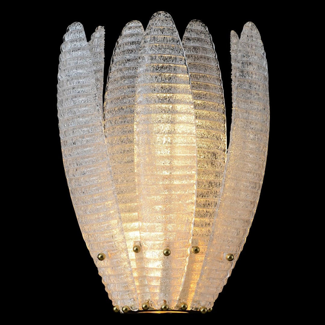 Бра настенный Crystal Lux E14, золотистый, прозрачный