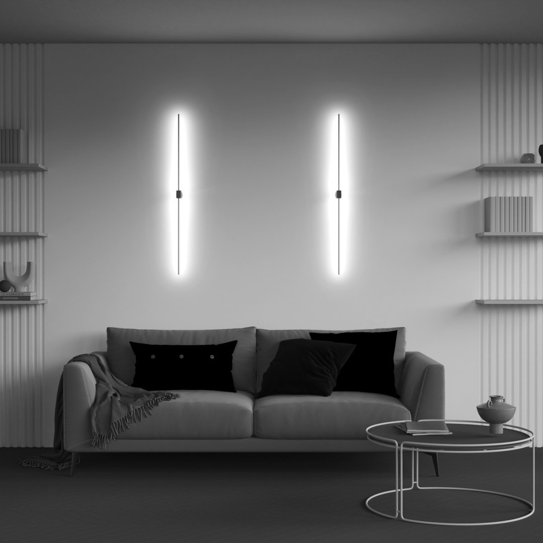 Бра настенный Maytoni LED, черный, золотистый