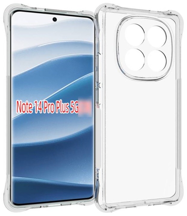 Чехол AKC для Redmi Redmi Note 14 Pro+ прозрачный - ForteMarket Чехол AKC для Redmi Redmi Note 14 Pro+ прозрачный купить,296