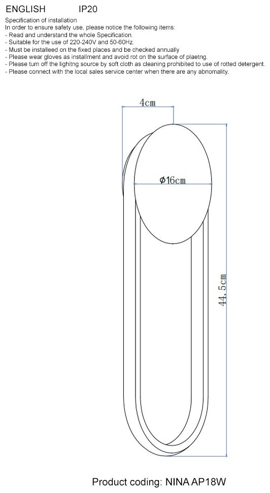 Бра настенный Crystal Lux LED, золотистый