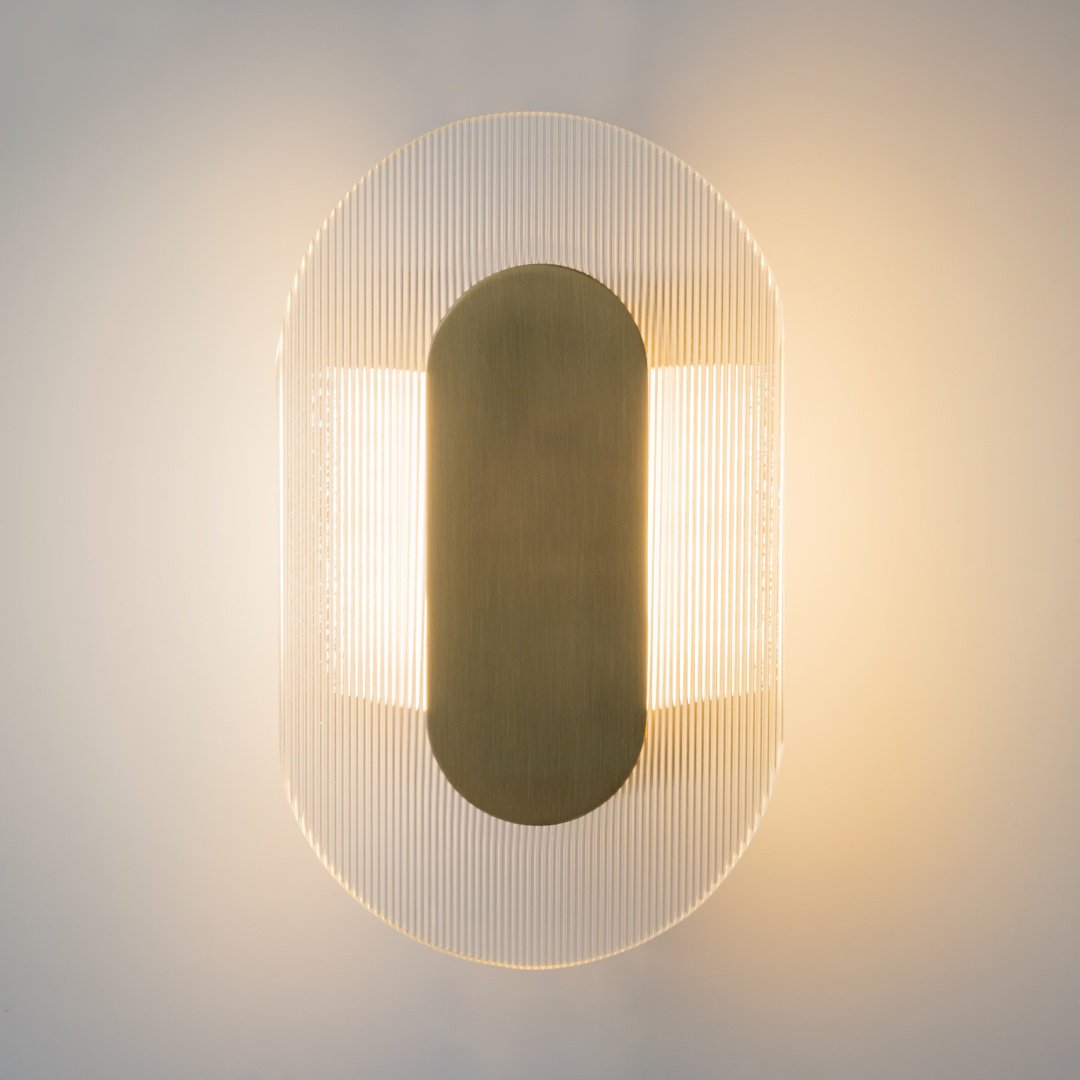 Бра настенный Maytoni LED, золотистый, прозрачный купить,76900