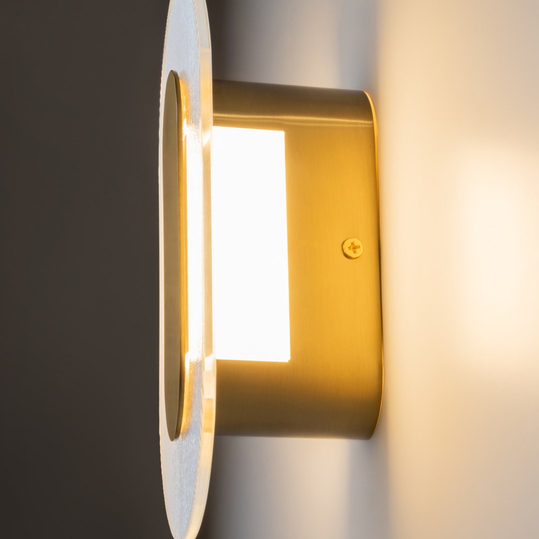 Бра настенный Maytoni LED, золотистый, прозрачный купить,76900