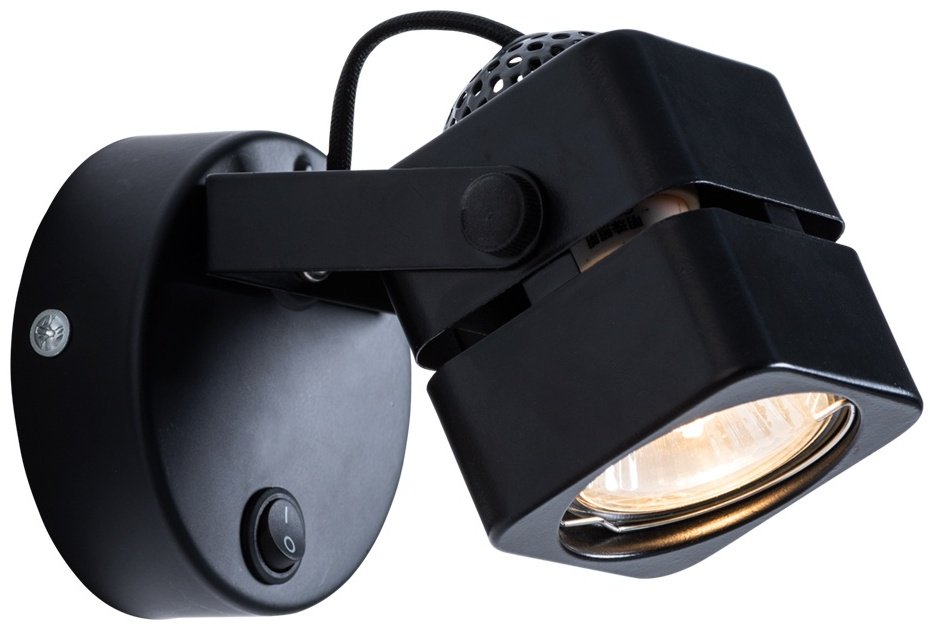 Светильник настенный Arte Lamp GU10 50 Вт черный, прозрачный купить,4500