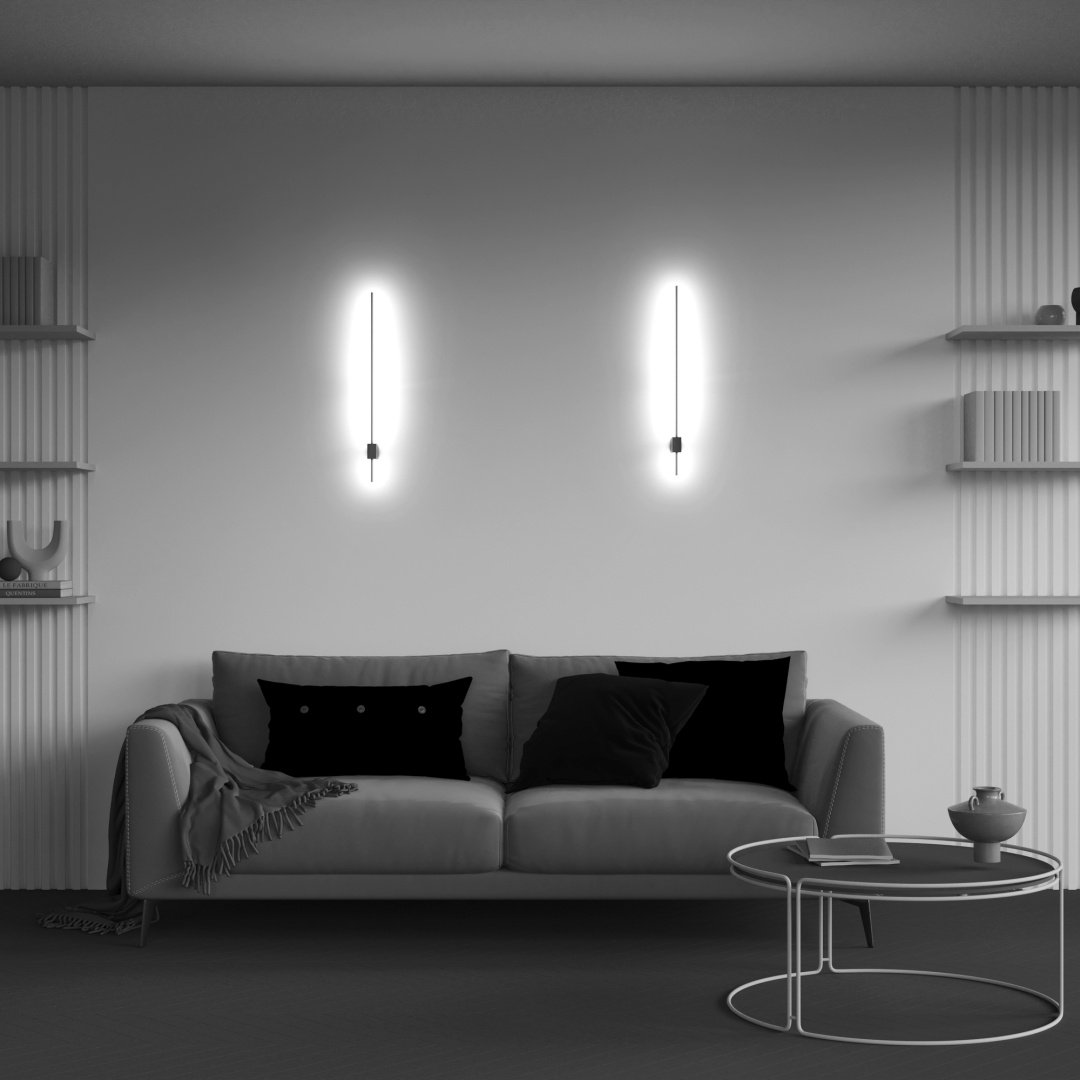 Бра настенный Technical LED, черный, золотистый