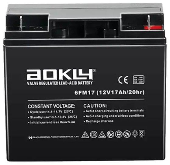 Аккумулятор AOKLY 6FM17, 12V/17Ah