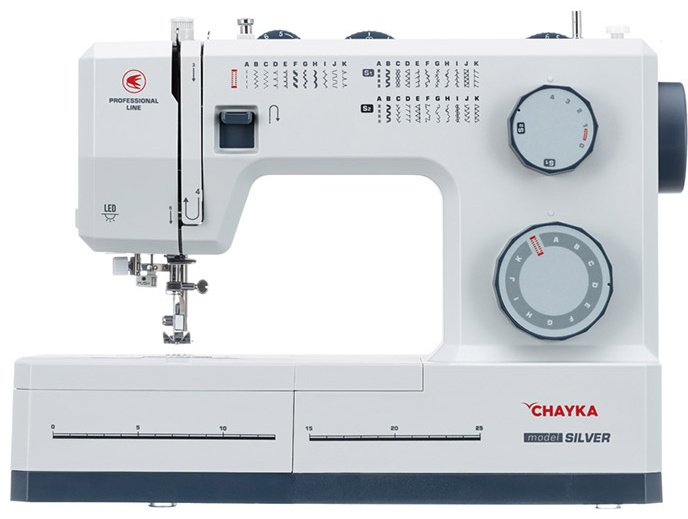 Швейная машина CHAYKA Silver белый, синий