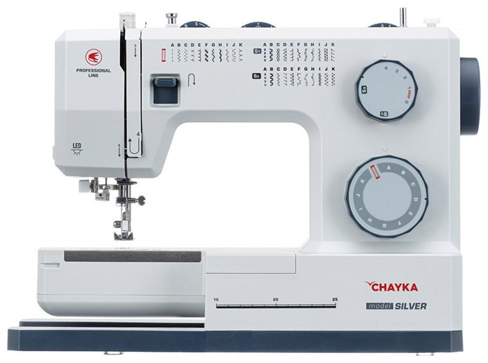 Швейная машина CHAYKA Silver белый, синий