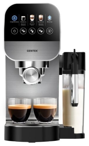 Кофеварка CENTEK CT-1172 черный, серый, серебристый