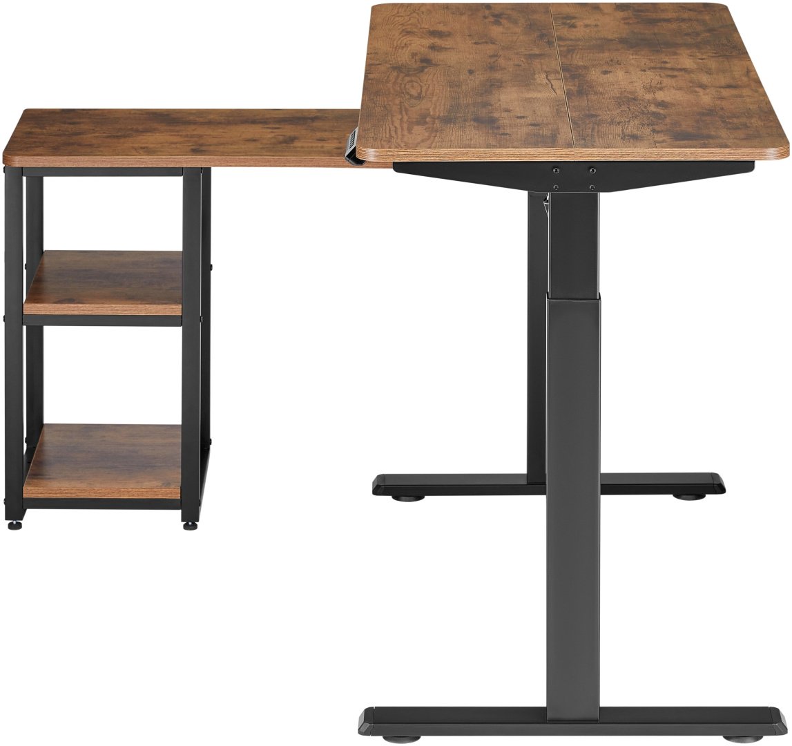 Стол компьютерный Eco Estelar Infinity, 120х60x121 см, черный, коричневый