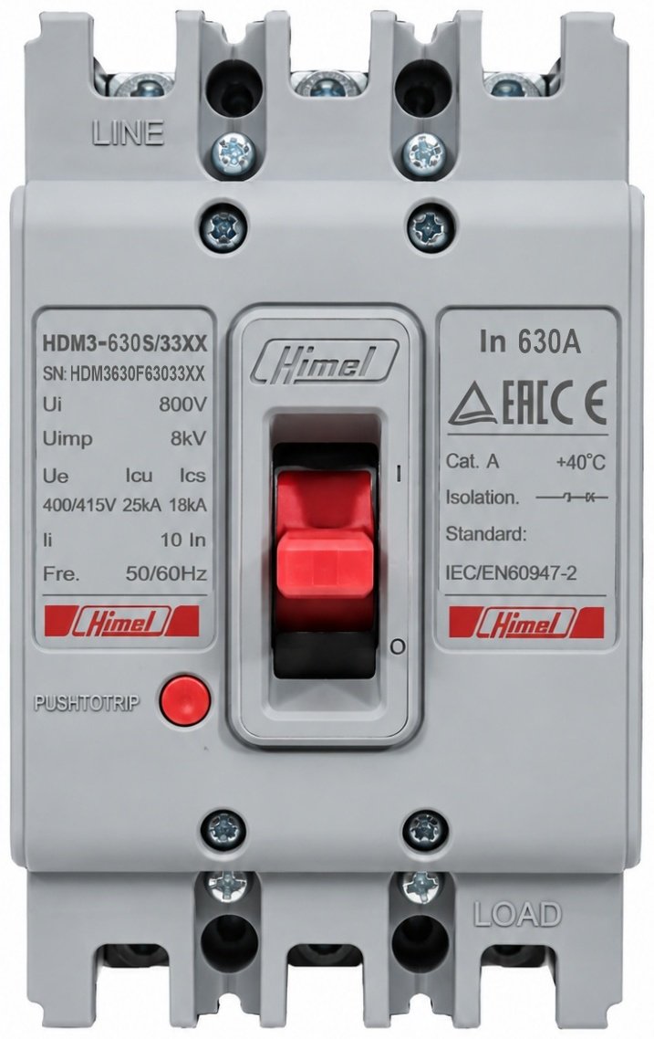 Himel автоматический выключатель 3P 630 A, 50 кА, 415 В