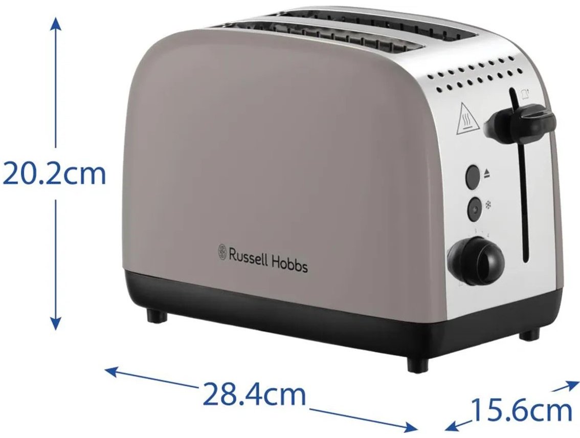 Тостер Russell Hobbs Colours Plus 26931-56 серо-коричневый