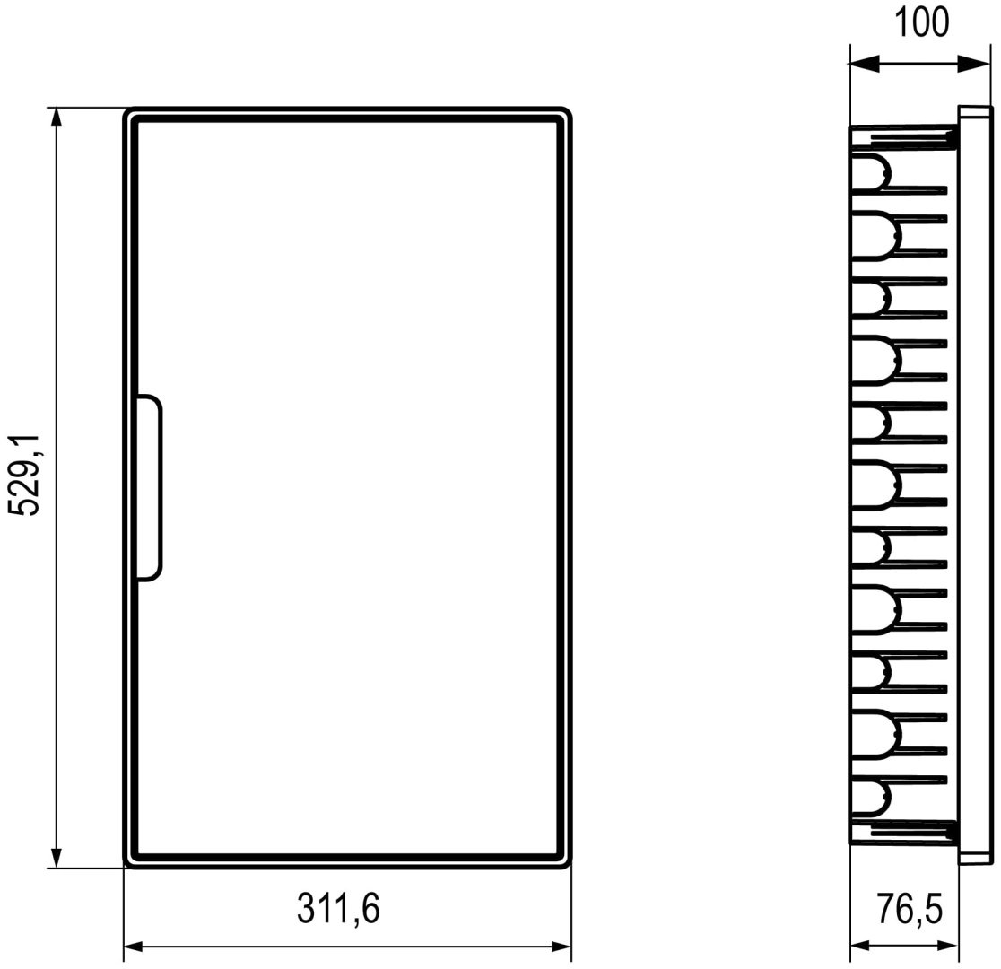 DKC щит распределительный встраиваемый IP40 529.1х311.6 мм купить,NaN