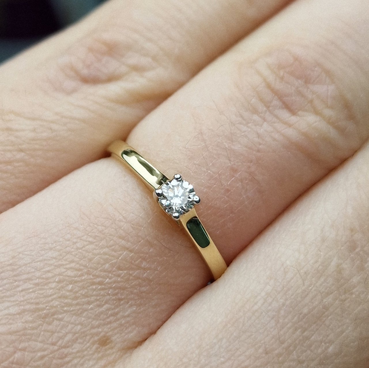 Кольцо Deimantas 99901226 16,5р 1,33гр 0,19ct. купить,NaN