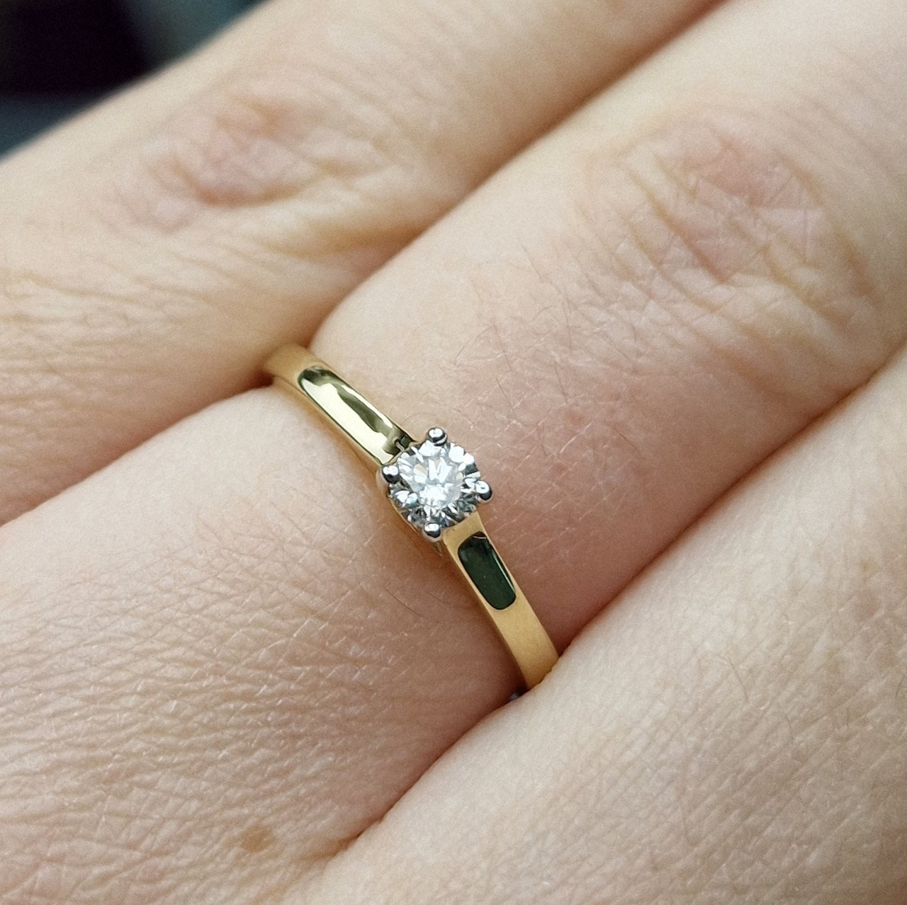 Кольцо Deimantas 99901226 16,5р 1,33гр 0,19ct. купить,NaN