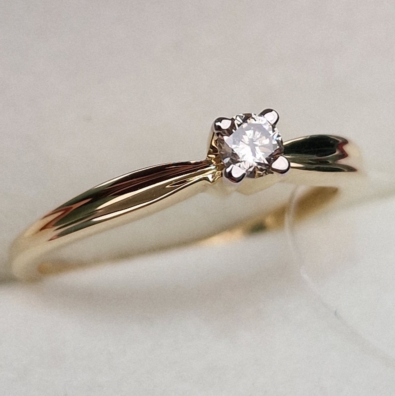 Кольцо Deimantas 99905092 17,5р 1,69гр 0,15ct. купить,NaN