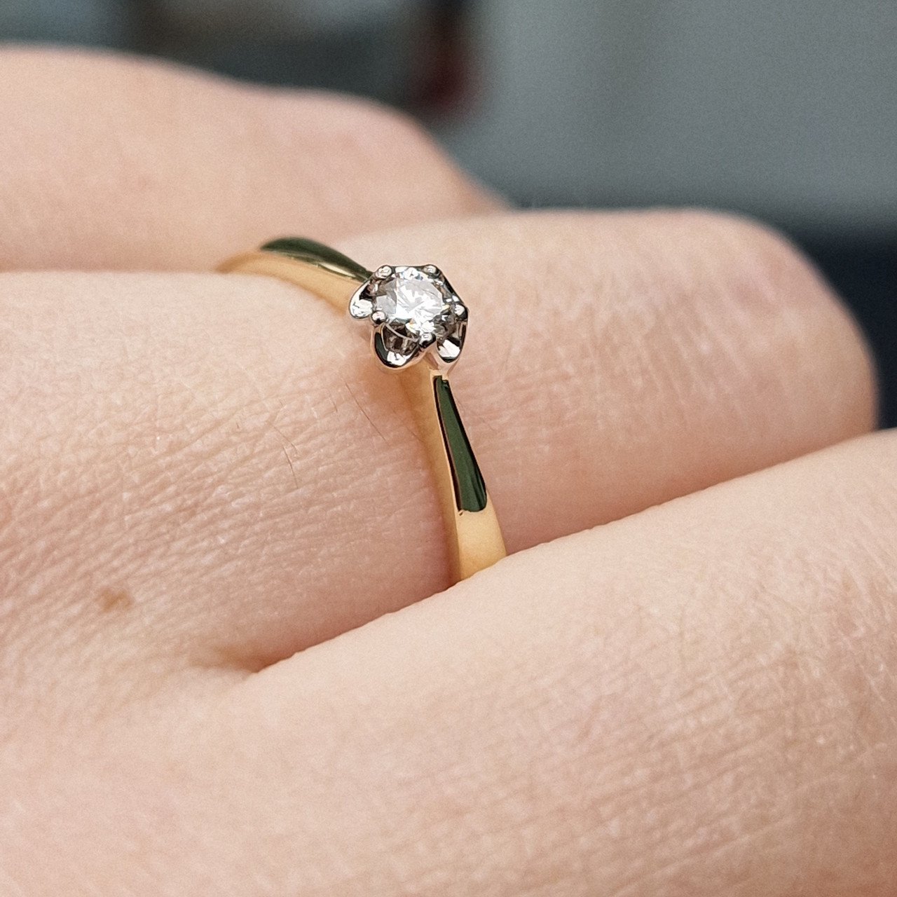 Кольцо Deimantas 99905146 18р 1,85гр 0,104ct. купить,NaN