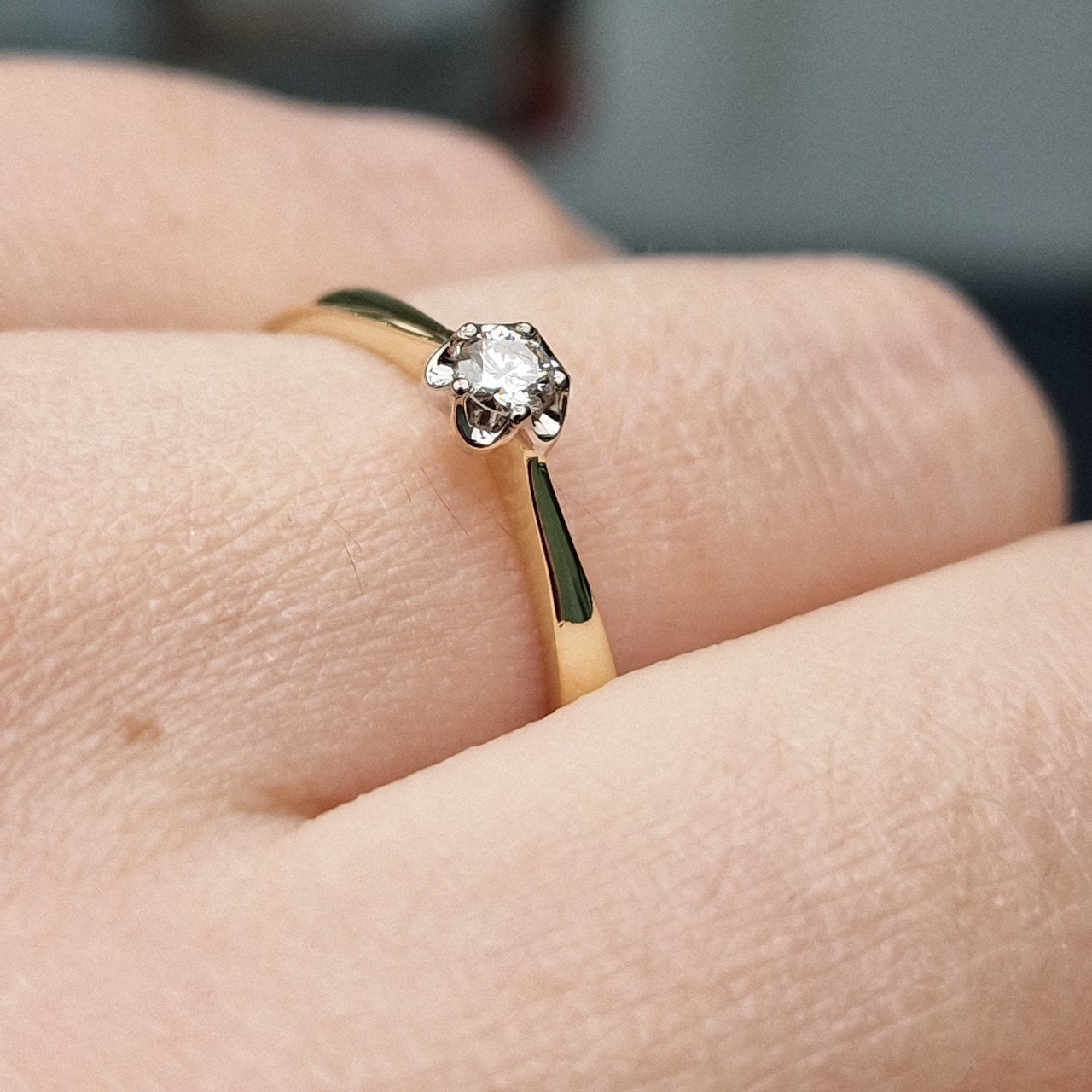 Кольцо Deimantas 99905146 18р 1,85гр 0,104ct. купить,NaN