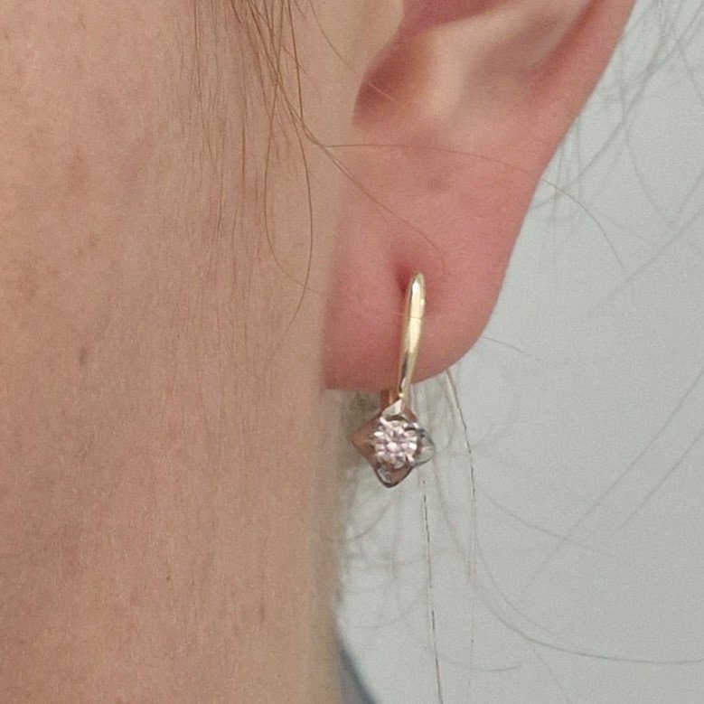 Серьги Deimantas 99905163 1,82гр 0,207ct. купить,NaN