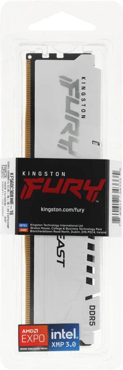 Оперативная память Kingston Fury Beast White EXPO KF560C30BWE-16 16 Гб купить,NaN