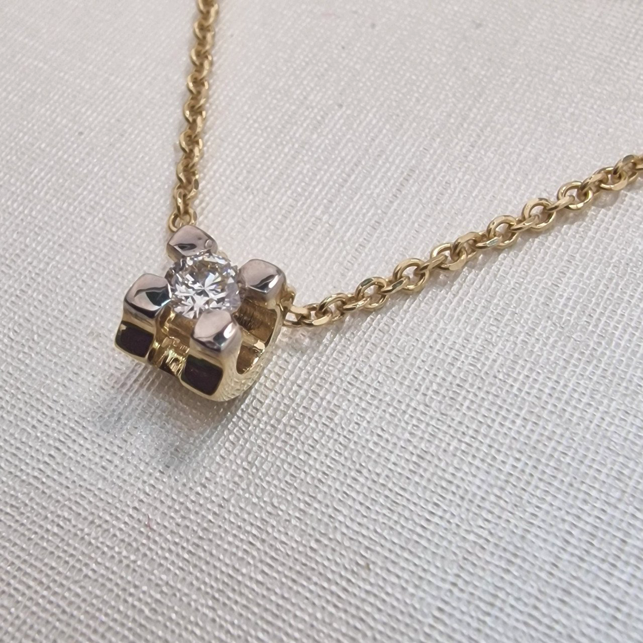 Колье Deimantas 99905970 3,06гр 0,108ct. купить,NaN