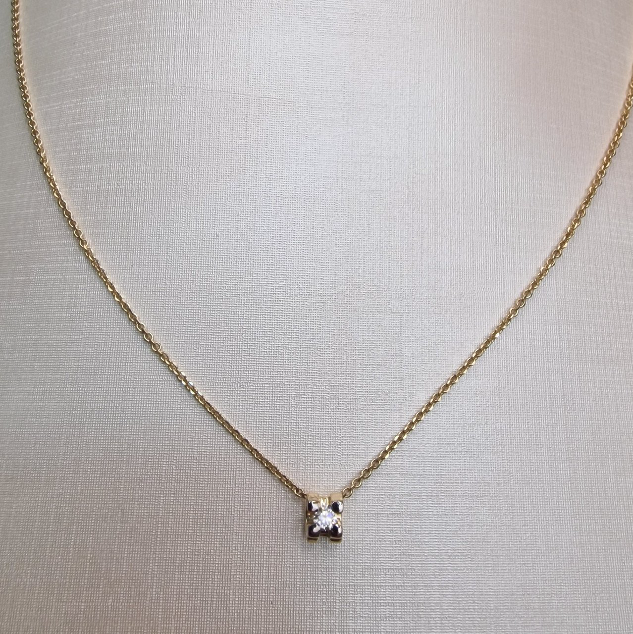 Колье Deimantas 99905970 3,06гр 0,108ct. купить,NaN