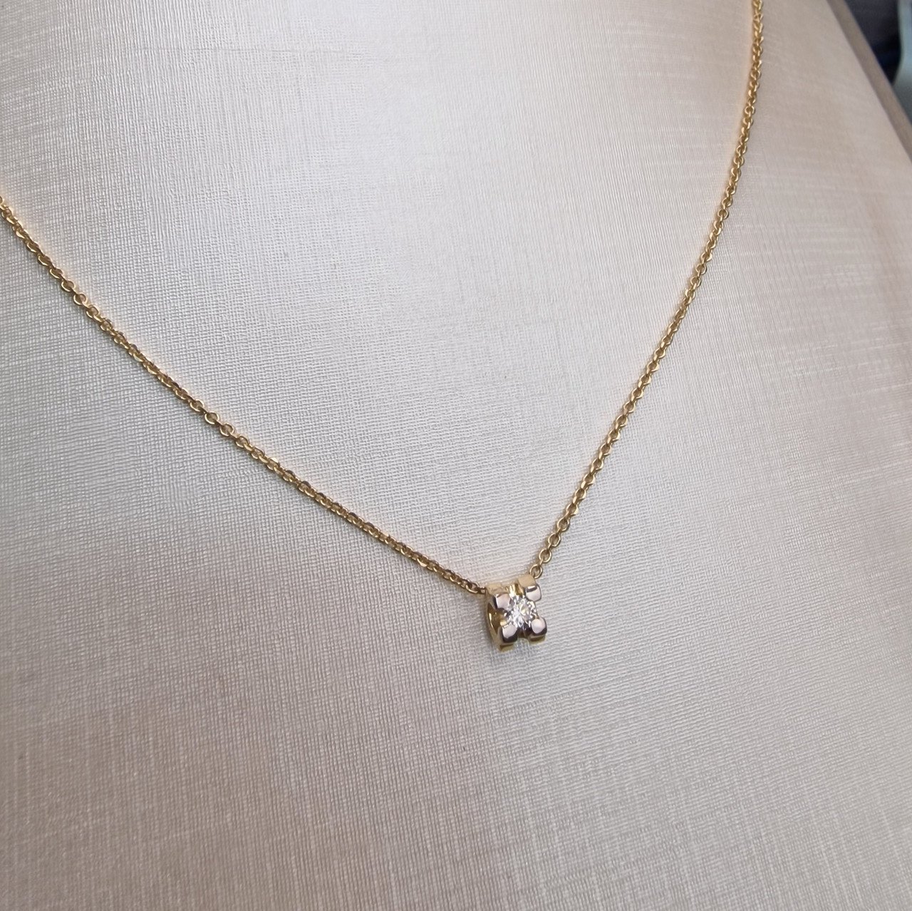 Колье Deimantas 99905970 3,06гр 0,108ct. купить,NaN