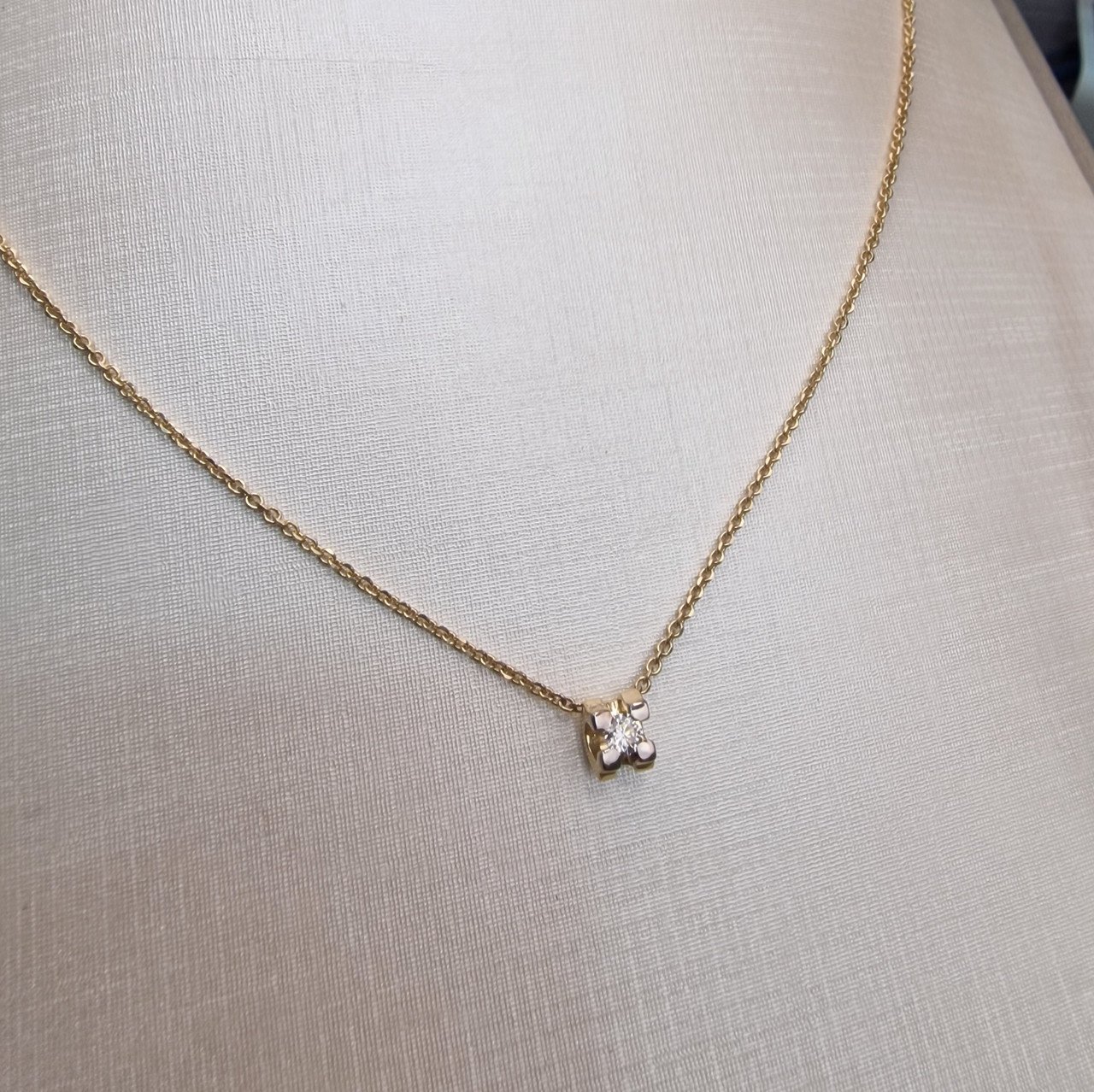 Колье Deimantas 99905970 3,06гр 0,108ct. купить,NaN