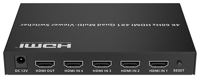 LENKENG HDMI-переключатель LKV401MV-4K60Hz-V2.0 1 шт, металл