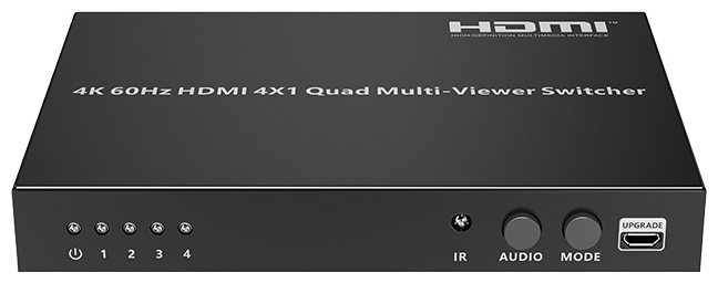 LENKENG HDMI-переключатель LKV401MV-4K60Hz-V2.0 1 шт, металл